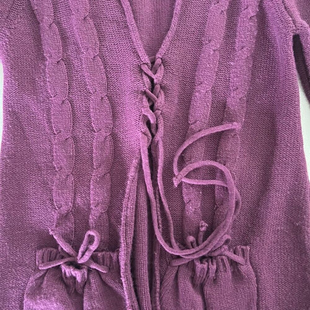 Women's Carducci Cable Knit Hoodie Cardigan, Size S - Picture 5 of 8